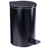 Ведро для мусора с педалью, усиленное, Титан, 10 л, черное, оцинкованная сталь в Королеве Ведро для мусора с педалью, усиленное, Титан, 10 л, черное, оцинкованная сталь в Королеве