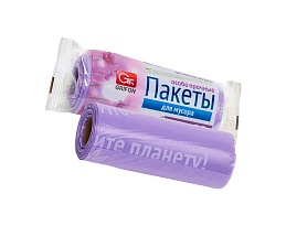 Мешки для мусора 35 л, ароматизированные, сиреневые, в рулоне 20 шт., ПНД, 12 мкм, 560х530 мм, GRIFON Полевые Цветы, 100-034 в Королеве Мешки для мусора 35 л, ароматизированные, сиреневые, в рулоне 20 шт., ПНД, 12 мкм, 560х530 мм, GRIFON Полевые Цветы, 100-034 в Королеве