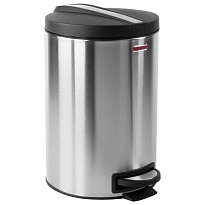 Ведро-контейнер для мусора (урна) с педалью LAIMA Modern, 12 л, матовое, нержавеющая сталь, со съемным внутренним ведром в Королеве