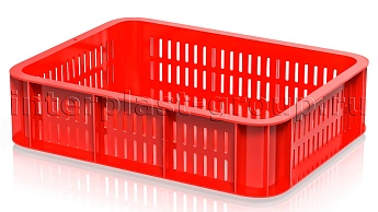 Ящик (лоток) кондитерский перфорированные стенки сплошное дно красный в Королеве Ящик (лоток) кондитерский перфорированные стенки сплошное дно красный в Королеве