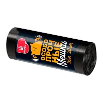 Мешки для мусора 35 л, черные, в рулоне 20 шт., ПНД, 12 мкм, 600х500 мм, Особопрочные, МП7788 в Королеве Мешки для мусора 35 л, черные, в рулоне 20 шт., ПНД, 12 мкм, 600х500 мм, Особопрочные, МП7788 в Королеве