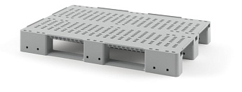 Поддон пластиковый перфорированный с бортиками серый в Королеве