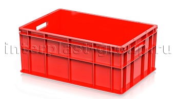 Ящик для молока, мяса, овощей и фруктов сплошной усиленный красный в Королеве Ящик для молока, мяса, овощей и фруктов сплошной усиленный красный в Королеве