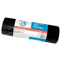 Мешки для мусора 240 л, черные, в рулоне 10 шт., ПВД 30 мкм, 1400х1120 мм, PACLAN Professional, 606336 в Королеве