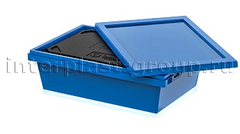 Изотермический контейнер KV 6416 в сборе с крышкой голубой в Королеве