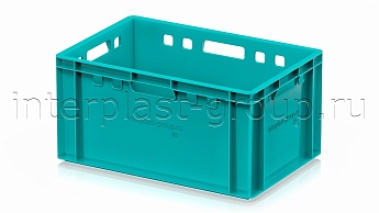 Ящик для мяса и колбасных изделий Е-3 бирюзовый в Королеве Ящик для мяса и колбасных изделий Е-3 бирюзовый в Королеве