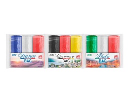 Мешки для мусора 30 л, ассорти, в рулоне 20 шт., ПНД, 9 мкм, 600х500 мм, GRIFON Триколор, 101-024 в Королеве