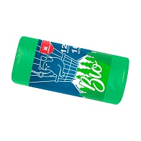 Мешки для мусора 120 л, биоразлагаемые, зеленые, рулон 10 шт., ПНД, 16 мкм, 1100х700 мм, БИО, МБ2158 (МНБ 120-10ж) в Королеве