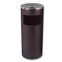 Урна металлическая с пепельницей, Титан, 29 л, черная, оцинкованная сталь в Королеве