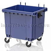 Контейнер для мусора 1100 л синий без крышки