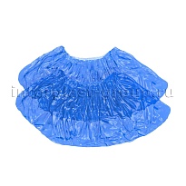 Бахилы голубые 2000 шт (1000 пар), 16 мкм, однослойные, с одной резинкой, Эконом в Королеве