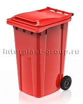 Контейнер для мусора 240 л красный облегченный 240 красный в Королеве