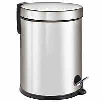 Ведро-контейнер для мусора урна с педалью LAIMA Classic Plus, 12 л, зеркальное в Королеве