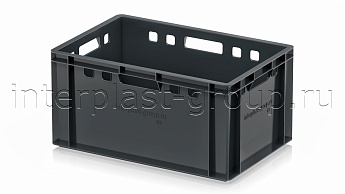 Ящик для мяса и колбасных изделий Е-3 темно-серый в Королеве Ящик для мяса и колбасных изделий Е-3 темно-серый в Королеве