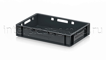 Ящик для мяса и колбасных изделий Е-1 темно-серый в Королеве Ящик для мяса и колбасных изделий Е-1 темно-серый в Королеве